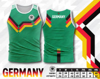 เสื้อบอลพิมพ์ลาย  ทีมชาติ เยอรมนี แขนกุด สีเขียว GERMANY