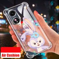 A58 OPPO 4G A78 2023 A98 5G เคสใสน่ารัก Stellalou เคสซิลิโคนกันกระแทกถุงลมนิรภัยป้องกันสี่มุมผ้าคลุมต้านทานตก