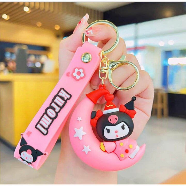 พวงกุญแจ-sanrio-มี-7-ลาย-มีตัวเกี่ยวกุญแจและสายคล้องมือ