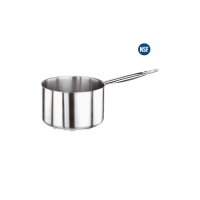 PADERNO Stainless 18/10 Induction Medium Sauce Pan D=18 cm., H=9 cm. 2.3 Ltr. (Saucepan) หม้อด้าม สูงขนาดกลาง สแตนเลส 18/10 ขนาด 18 ซม. สูง 9 ซม., 2.3 ลิตร ใช้กับเตาแม่เหล็กไฟฟ้าได้