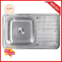 ซิงค์ฝัง 1 หลุม 1 ที่พัก LINEA VIO80 สเตนเลสBUILT-IN SINK LINEA VIO80 1B1D STAINLESS STEEL **สินค้าแนะนำ**