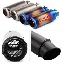 Universal Motorcycle 51mm 60mm Inlet SC Exhaust Pipe Escape Modified-Project Scooter Muffler For CBR500 FZ6N R1 R3 R6 GSXR1000