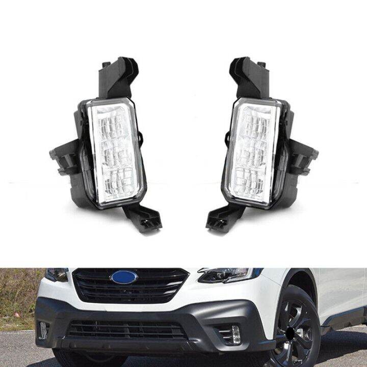 Car Front White LED Daytime Running Lights Car Fog Lights Front Bumper