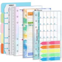 [Hagoya Stationery Stor] A6สมุดโน้ตแบบหลวมๆแบบเติมเกลียวเครื่องผูกหน้าภายในงบประมาณรายสัปดาห์รายเดือนภายในกระดาษเครื่องเขียน