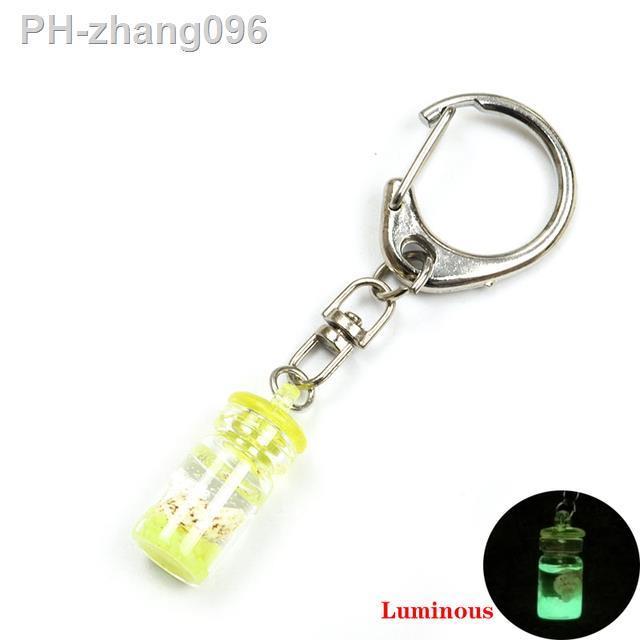 creative-luminous-bottle-keychain-novel-multicolor-glow-in-the-dark-keyring-student-backpack-car-key-nbsp-chains-pendant-couple-gifts