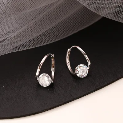 Stylish Stud Earrings Stud Earrings With Crystals Crystal Stud Earrings Elegant Jewelry Earrings Korean Style Earrings