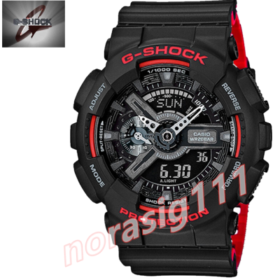 นาฬิกาข้อมือ จี SHOCK รุ่น GA-110HR-1A(Red and black)(ไม่มีกล่อง)มีแยกขาย