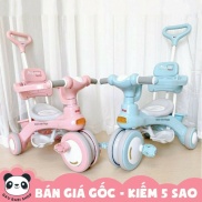 Xe đạp ba bánh cho bé từ 1 đến 3 tuổi có cần đẩy phát nhạc Toyskingdom