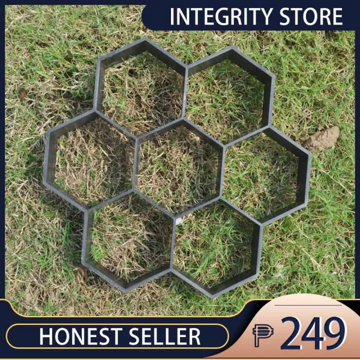 Path Maker Mold Reusable Concrete Cement Stone Design Paver Walk Mould
