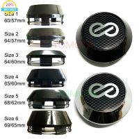 4pc 60/64/65/68/69mm Enkei Plaid Shading Sticker Car Wheel Centre Sport Rim Cap Fit for Enkei Wheel