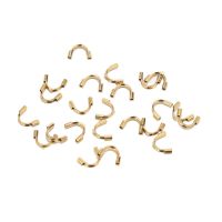 50Pcs/lot Stainless Steel Gold Wire Protectors Wire Guard Guardian Protectors loops U Shape Clasps Connector For Jewelry Making