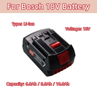 (มีในสต็อก) 18V 6.0AH8. 0ah 10.0Ah Li-ion สว่านไฟฟ้าแบตเตอรี่ชาร์จสำหรับ BAT609 BAT609G BAT618BAT618G BAT611 4 **