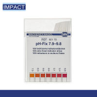 กระดาษวัดค่าpH ชุดทดสอบpH ชุดค่ากรดด่าง ชุดทดสอบคุณภาพน้ำ ทดสอบค่า pH-Fix 7.9-9.8/100 แผ่น MN#92170 (ออกใบกำกับภาษีได้)