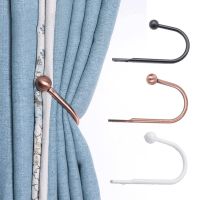 【CW】 2pcs Curtain Hold Back Hooks Metal Tie Backs Arm Hook Loop Holder Home Decoration 5 Colors U Shaped Curtain Buckle