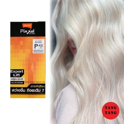 Lolane Pixxel Color Cream โลแลน พิกเซลคัลเลอร์ P43 สีบลอนด์อ่อนมากพิเศษสว่างที่สุด (สำหรับยกระดับสีผม) 100 g.