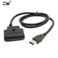 USB 2.0 3.0 to SATA 22 Pin Data Power Cable Adapter for PC Laptop 2.5 quot; 3.5 inch HDD Hard Disk Driver Black Color