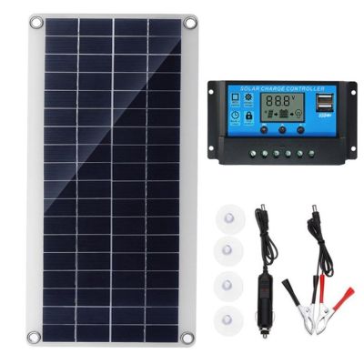 10W Flexible Solar Panel Solar Cells for Car RV Boat Home Roof Van Camping Solar Battery, Solar Controller Module