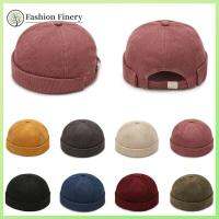 QJZN6F8XJ ผ้าลูกฟูก หมวกกลมๆ ผ้าคอตตอน ปรับได้ปรับได้ หมวก skullcap แฟชั่นสำหรับผู้หญิง แข็งและแข็งแรง หมวกฮิปฮอป ใช้ได้ทุกเพศ