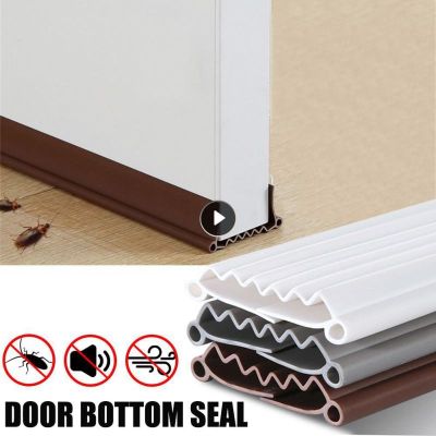 96CM Under Door Bottom Sealing Strip Waterproof Seal Strip Noise Stopper Insulator Door Prevent Self-adhesive Door Windshield