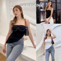 ?HOT สุด [Rook Top] พร้อมส่ง สายเดี่ยวเฉียงข้าง  สวยเว่อวัง เสื้อสายเดี่ยว สายเดี่ยวเกาหลี ชุดไปคาเฟ่ ชุดไปเที่ยว สายเดี่ยว (ได้เฉพาะ: ดำ-เฉียงข้าง-ROOK) ส่งเร็ว? เสื้อสายเดี่ยวแต่งขอบ