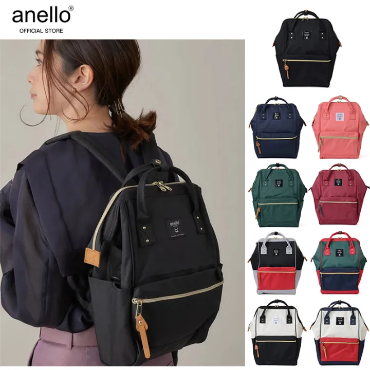 anello-แท้100-canvas-backpack-มีป้ายกันปลอม-รุ่นผ้า-กระเป๋าเป้สะพายหลัง