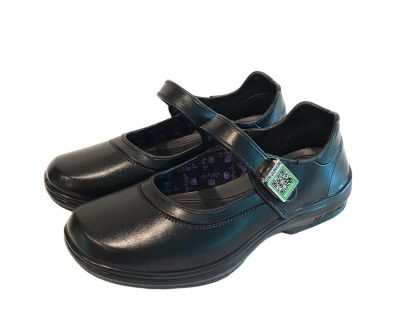 PS.JUNIOR รองเท้านักเรียนหญิง รองเท้าหนังดำ รุ่นJF4399