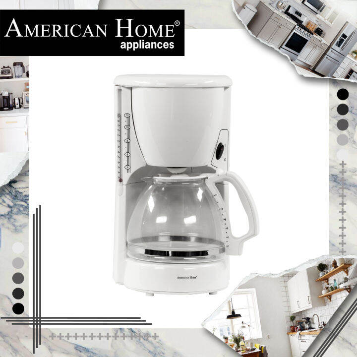 American Home ACM116W Coffee Maker 116W 12 Cups Lazada PH