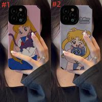 เคสโทรศัพท์ลายการ์ตูนเซเลอร์มูน,สำหรับ iPhone 14/13/12/11 Pro Max 12 13 Mini 6 6S 7 8 Plus X XR XS Max ปลอกโทรศัพท์แฟชั่นที่สร้างสรรค์กันกระแทกฝาครอบป้องกันกล้องเลนส์คลุมทั้งหมด