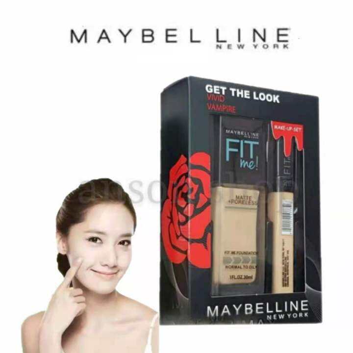 new stock Fit me 2in1 foundation and concealer set Lazada PH