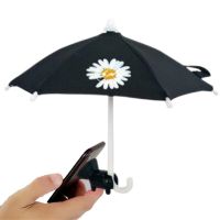 Universal Mini Umbrella Stand With Suction Cup Cell Phone Stands Cute Kawaii Outdoor Cover Sun Shield Mount For IPhone Holder