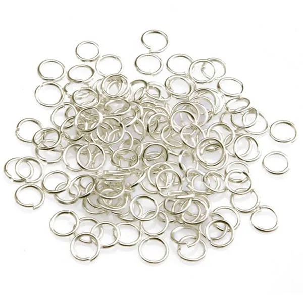 500-Piece Open Jump Rings for Jewelry Making, 4mm, Silver 