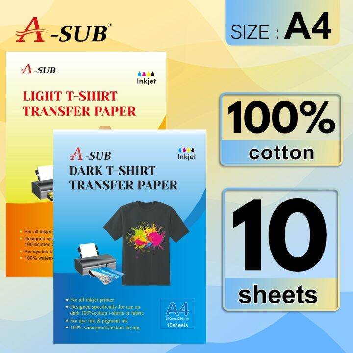 A4 Light/Dark Transfer Paper 10Sheets Lazada PH