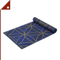 Gaiam : GIA05-63419* เสื่อโยคะ Yoga Mat Premium Print Reversible Extra Thick, Metallic Sun &amp; Moon