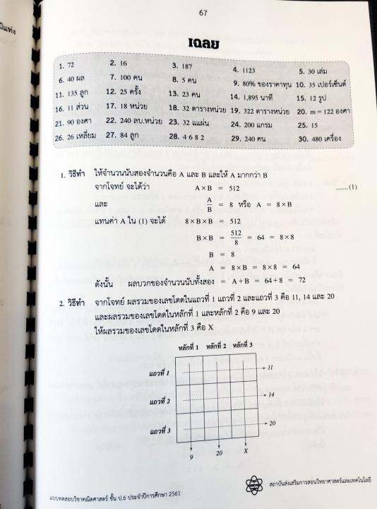 รวมโจทย์และเฉลยคณิตศาสตร์-สสวท-ป-6-ปี-59-64-ฉบับอัพเดทล่าสุด-เฉลยละเอียดทุกข้อ