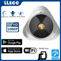 LLSEE Yoosee 2MP กล้องโดมไร้สาย, 360 องศา Panoramic Fisheye Wi-Fi กล้อง IR Night Vision พูดคุยสองทาง