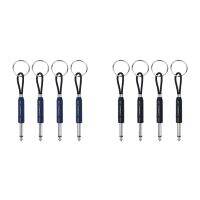 4Pcs Guitar Plug Keychain for Jack Holder, Navy Blue