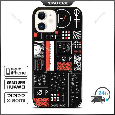 Twenty 1Pilots Blurryface Art Phone Case for iPhone 14 Pro Max / iPhone 13 Pro Max / iPhone 12 Pro Max / XS Max / Samsung Galaxy Note 10 Plus / S22 Ultra / S21 Plus Anti-fall Protective Case Cover