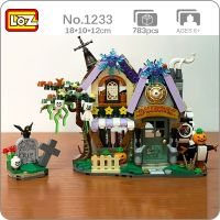 LOZ 1233 Halloween Ghost House Pumpkin Scarecrow Monster Grave Garden Model Mini Blocks Bricks Building Toy for Children no Box