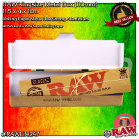 RAW กล่องเหล็กอเนกประสงค์ สำหรับเก็บกระดาษโรลรุ่น Kingsize (110mm)  RAW Metal box for Kingsize paper with Strong Aluminum กล่อง กระปุก เก็บของ ตลับเหล็ก จัดเก็บ