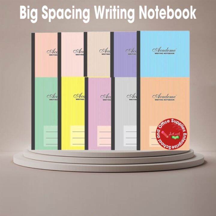 Writing Notebook Blue, Red Lines 80L Tahi Grade 1,2 Kinder Wide Spacing