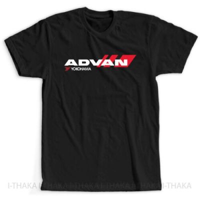 เสื้อผ้าผชGildan เสื้อยืดคอกลม ผ้าฝ้าย 100% พิมพ์ลายโลโก้ Yokohama Advan Tire Racing ขนาดใหญ่ สําหรับผู้ชายS-5XL  WPCD