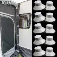 10Pcs White High Grip Awning Suction Cup Fixing Pads 45mm Diameter PVC Part For Caravan Motorhomes High Quality Accessories