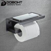 DOBOHT ที่ใส่ Tisu Toilet เครื่องนอนอลูมิเนียมในห้องน้ำพร้อม A1001107-2BL โทรศัพท์