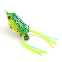 Laogeliang 1PC 10g 3D Eyes FROG Lure Soft Tube เหยื่อพลาสติกตกปลาล่อกับเบ็ดตกปลา