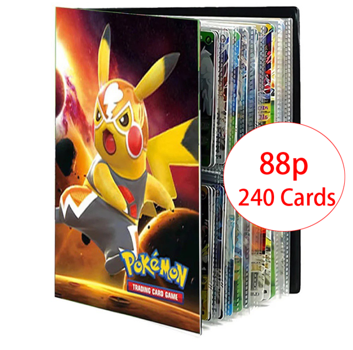 240Card Pokemon Album Book Anime Map Game Pokémon cards Collection