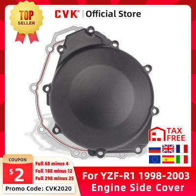 CVK ฝาครอบเครื่องยนต์มอเตอร์ stator ฝาครอบ crankcase ด้านข้างสำหรับ Yamaha YZF-R1 R1 1998 1999 2000 2001 2002. 2003 YZF1000