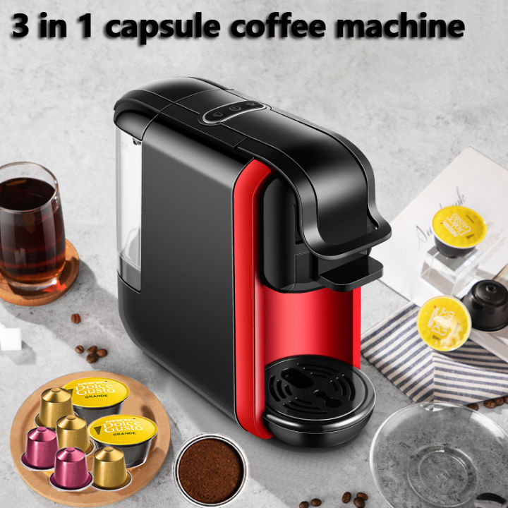 Noon ST-504B 19 Bar Multi Capsule Coffee Machine Nespresso And Dolce Gusto  Compatible 0.6L