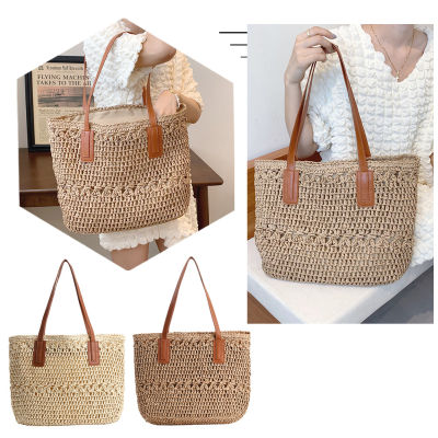 {HOT}Summer Straw Shoulder Bags Women Boho Seaside Beach Female Shopping Handbag