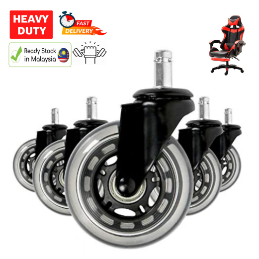 DSMAJU Heavy Duty Office Chair Roller Super Chair Wheel Clear Silent