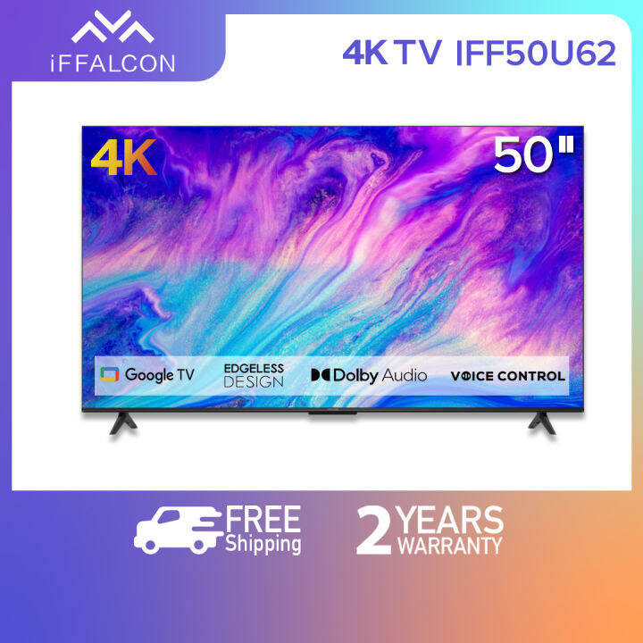 iFFALCON 50 Inch 4K HDR TV 50U62 (HDR, Voice Control, Micro Dimming